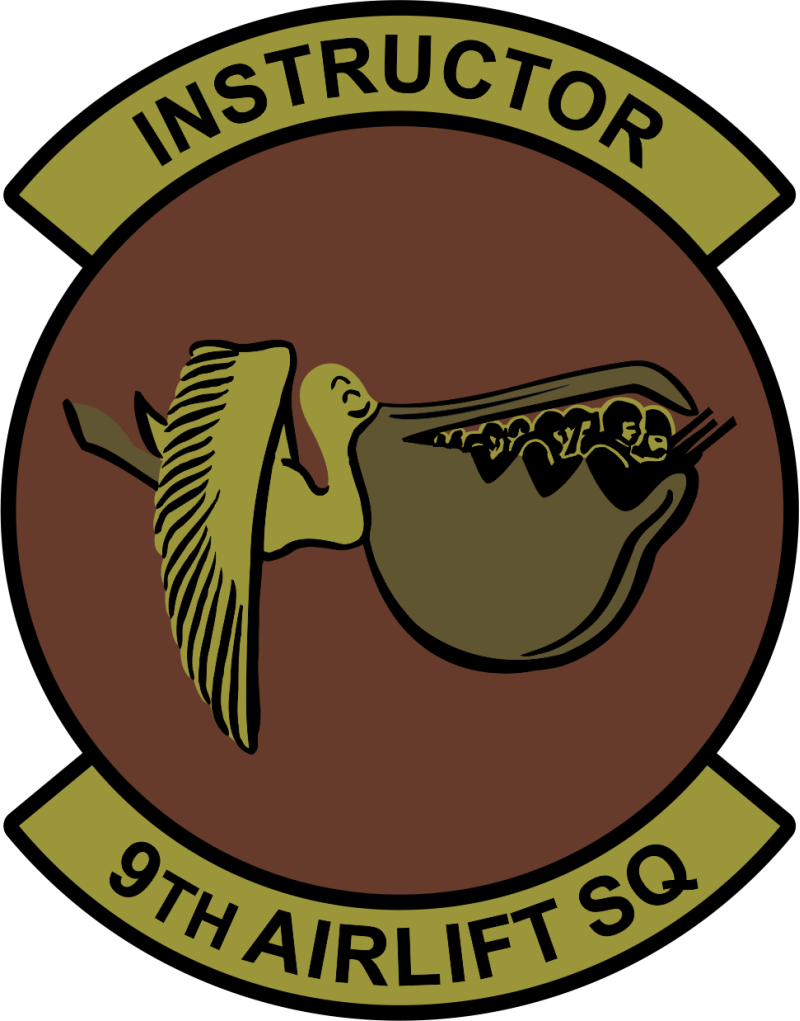 9 AS OCP Instructor Flying RIGHT Patch