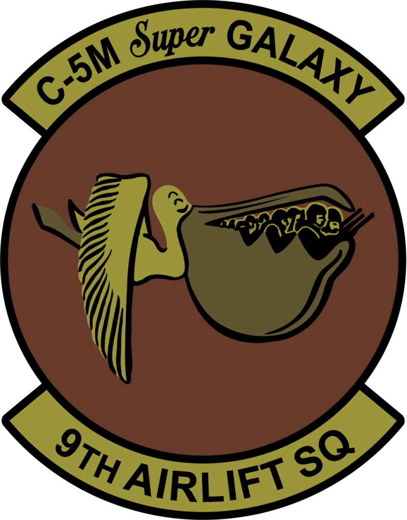 9 AS OCP C-5M Super Galaxy Flying RIGHT Patch