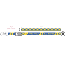 Image for 3 AS Royals Blue/Yellow Checks Lanyard