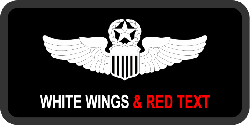 Standard Black on Black border Name Tag