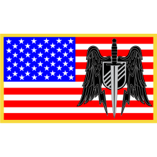 Image for 919 SOW American Flag with Winged Sword Patch