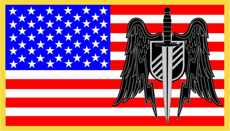 919 SOW American Flag with Winged Sword Patch