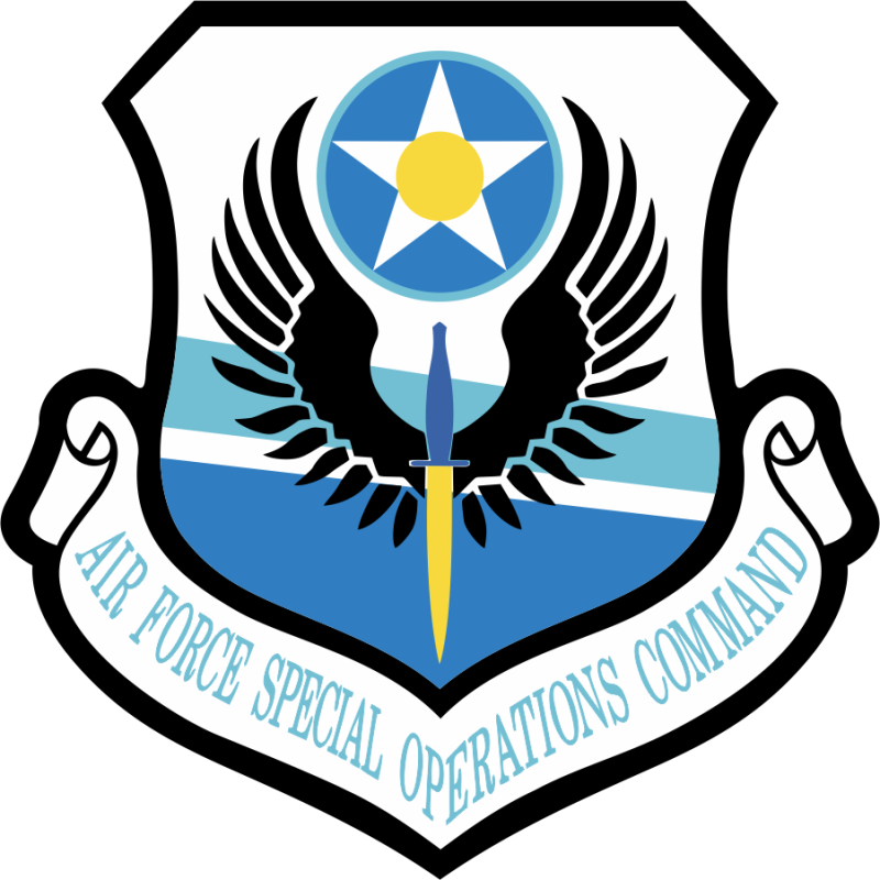 524 SOS AFSOC Blue/Black Patch 