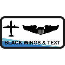 Image for 524 SOS C-46A White/Blue & Black Name Tag