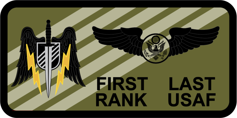 919 SOW Det 1 Winged Sword Name Tag