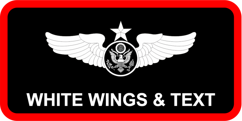 418 FLTS Various Aircraft Black Name Tag