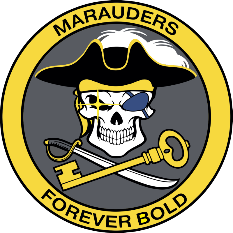 452 FLTS Marauders Skull with Sword & Key Patch