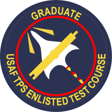 Image for Graduate USAF TPS Enlisted Test Course Full Color Patch 3.5"