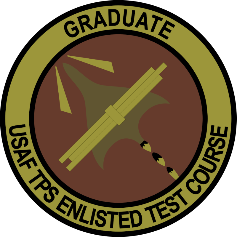 Graduate USAF TPS Enlisted Test Course OCP Patch 3.5"