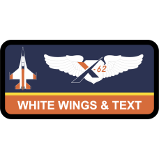 Image for 418 FLTS X-62 Vista Name Tag