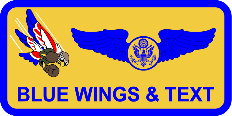 23 EWS Hawk Logo Name Tag