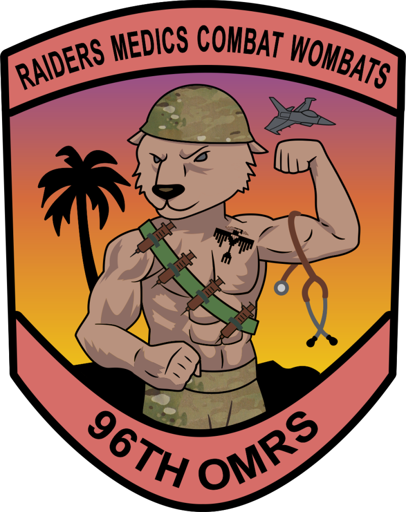 96 OMRS Raiders Medics Combat Wombats Patch