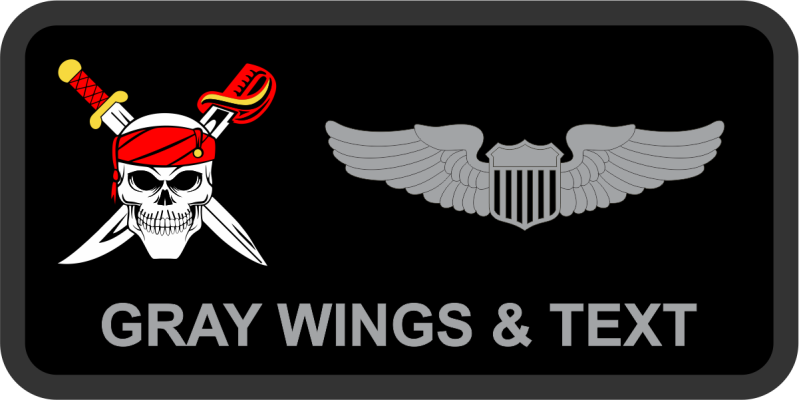 350 SWG Det 1 Skull Logo Name Tag