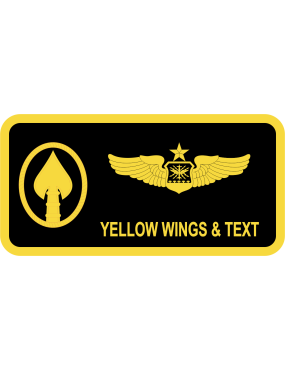 Image for USSOCOM Det 1 Black/Yellow Name Tag