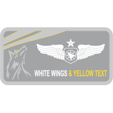 Image for 3 OSS Aurora/Wolf Gray Border Name Tag 2023