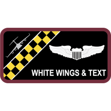 Image for 517 AS Black/Yellow Checkerboard Name Tag