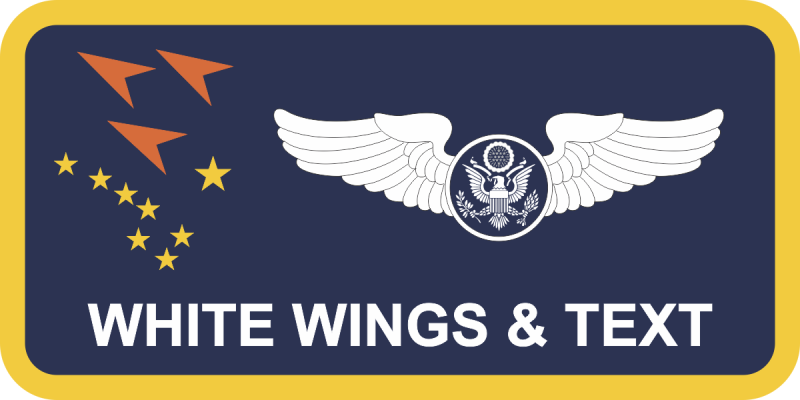 176 ADS Navy Blue Delta with Big Dipper Name Tag