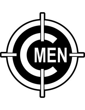 Image for 732 AMS Black and White C-Men Sticker
