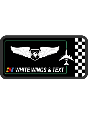 Image for 962 AACS NASCAR Themed Name Tag