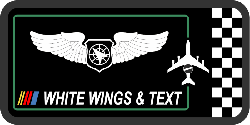 962 AACS NASCAR Themed Name Tag 