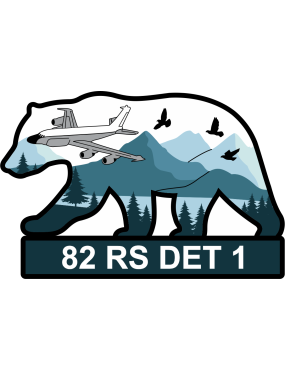 Image for 82 RS Det 1 Bear with RC-135 Aircraft Full Color Patch