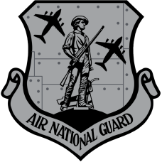 Image for 144 AS Riveted Metal ANG Black C-17 Patch