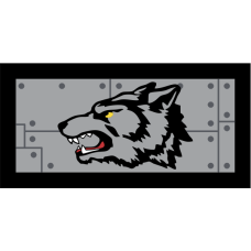 Image for 144 AS Riveted Metal Wolf Pocket Tab