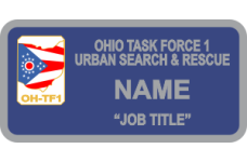 Image for Ohio Task Force 1 Ohio Flag Logo Name Tag