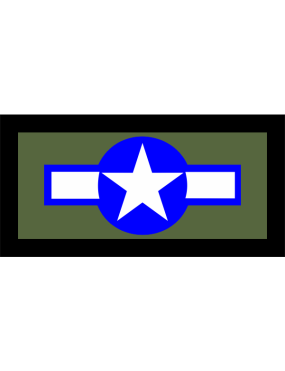 Image for 384 ARS USAF Roundel Star Dark Green Pocket Tab