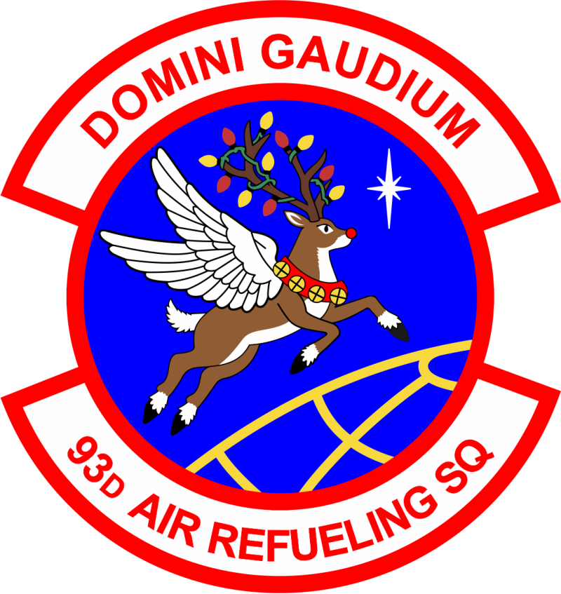 93 ARS Flying Reindeer Holiday Patch