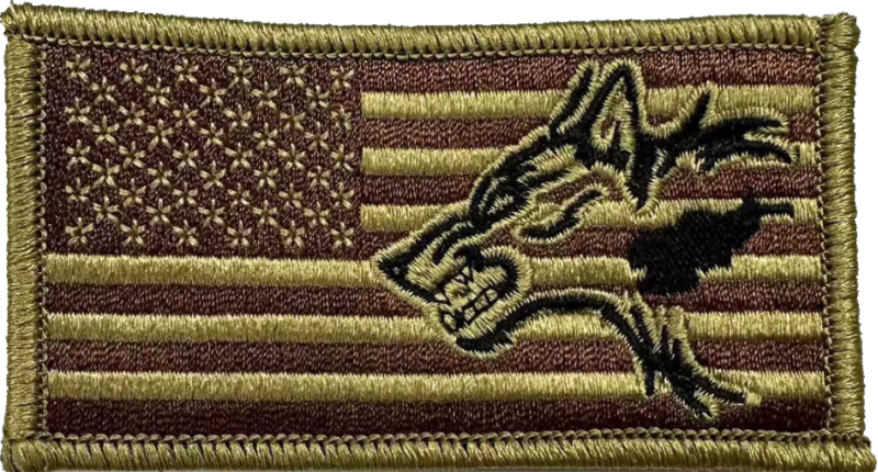 430 EECS American Flag with Wolf OCP Patch