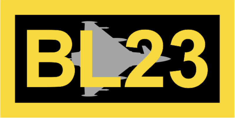 RAF Coningsby XI Fighter Sq Black/Yellow Pocket Tab