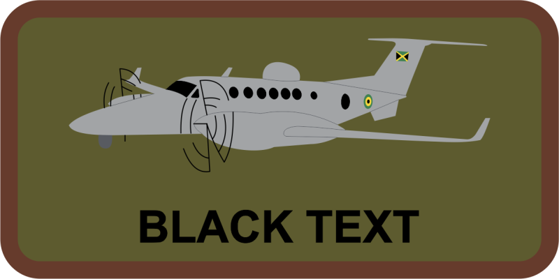Jamaica Defence Force OD Green Name Tag