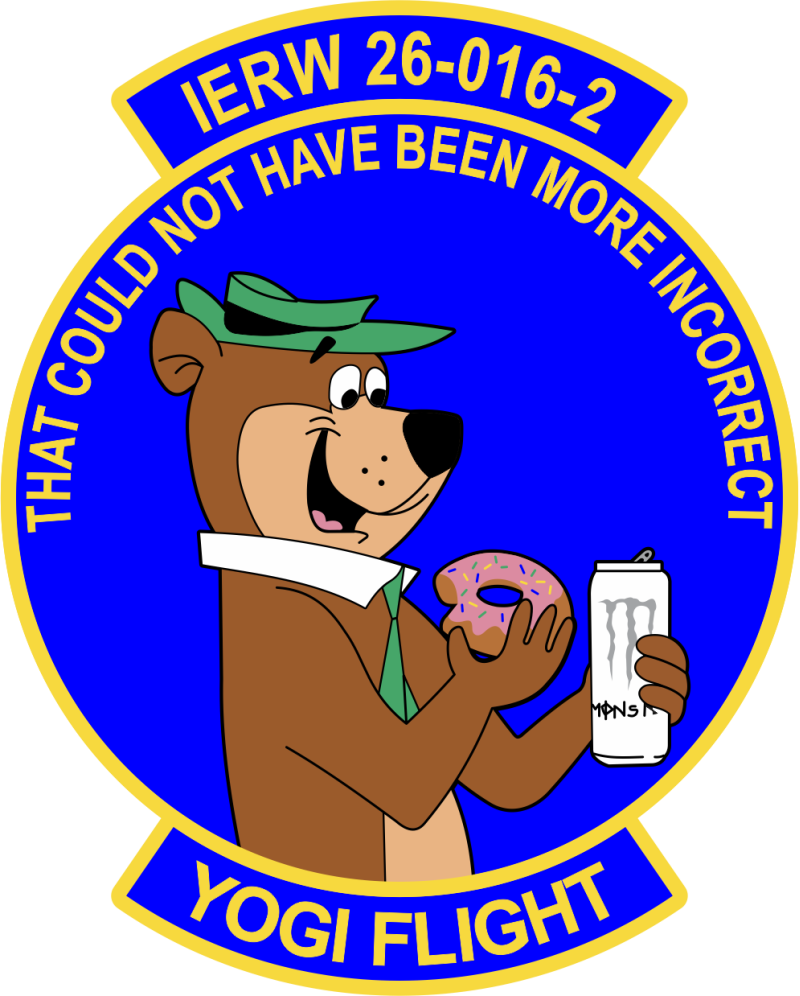 1-145 Aviation IERW 26-016-2 Class Yogi Flight Patch 