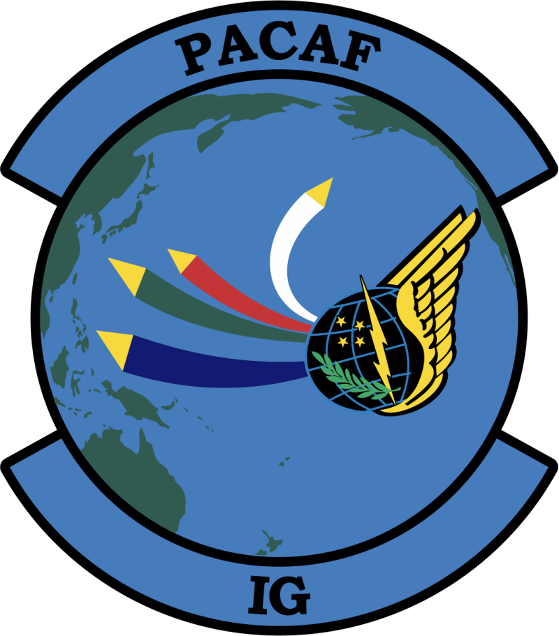 HQ PACAF IG Inspector General Full Color Patch