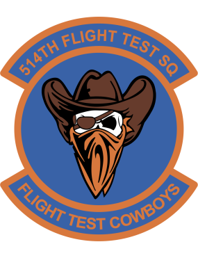 Image for 514 FLTS Flight Test Cowboys - NO Aircraft Patch