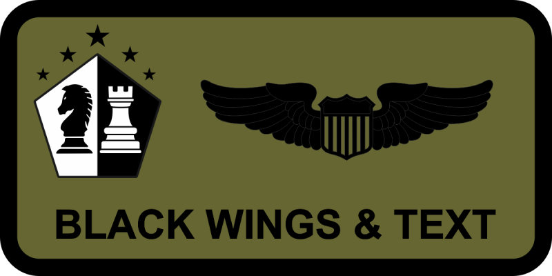 14 WPS Pentagon Knight/Rook Name Tag 