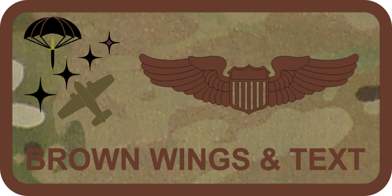 492 SOW OCP Name Tag - Maroon Star