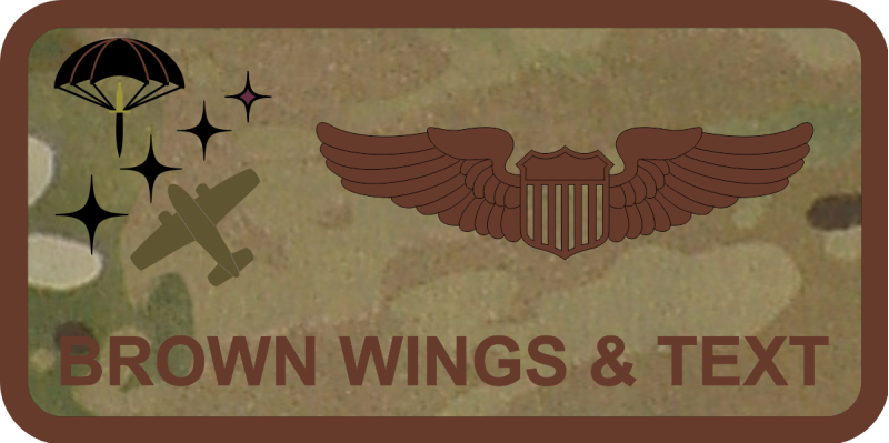 492 SOW OCP Name Tag - Maroon Star