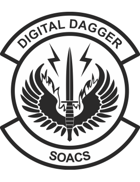Image for AFSOC SOACS 20" Black & White Sticker