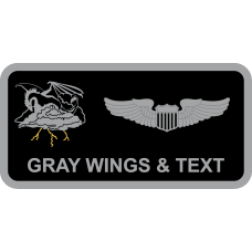 Image for 34 SOS Black Name Tag with Cloud Logo