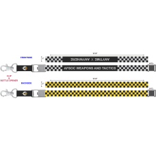 Image for AFSOC Gray/Black and Yellow/Black Lanyards