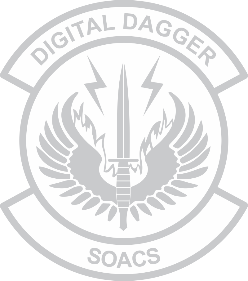 AFSOC SOACS 20" White Sticker