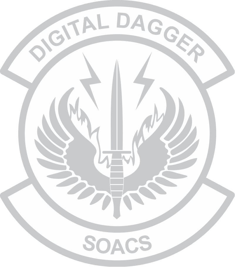 AFSOC SOACS 20" White Sticker