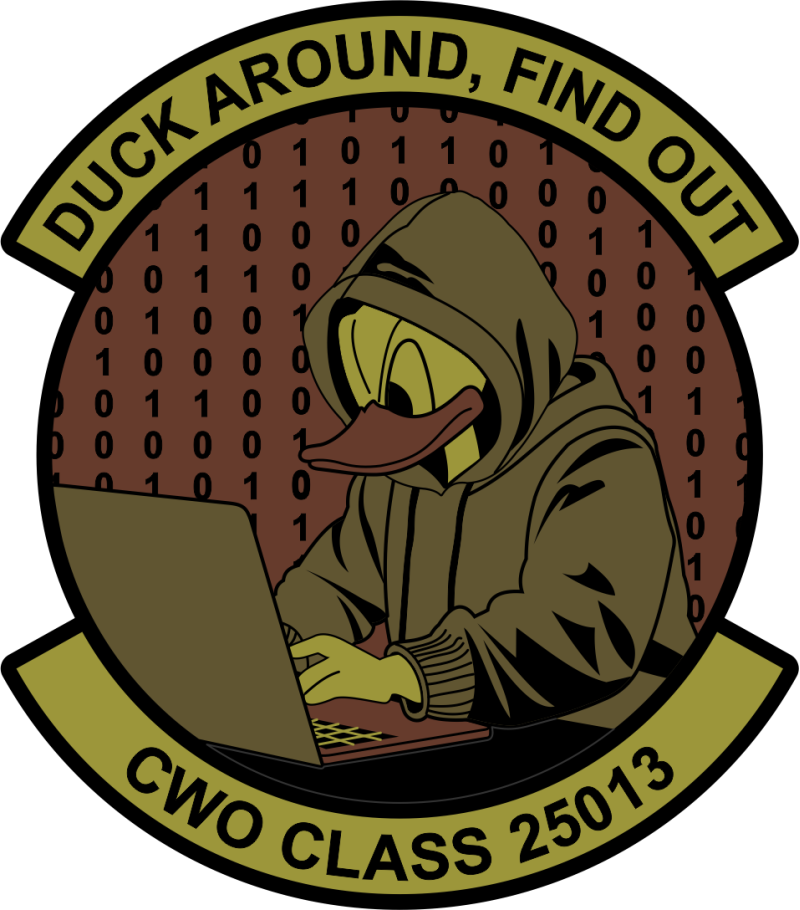 333 TRS CWO Class 25013 OCP Patch