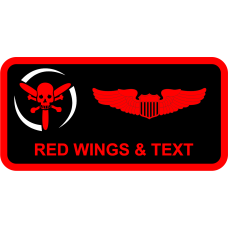 Image for 512 RQS Skull with Bombs Name Tag