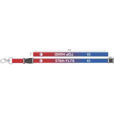 Image for 576 FLTS Red and Blue Fade Lanyard