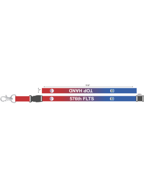 Image for 576 FLTS Red and Blue Fade Lanyard