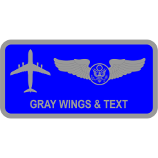 Image for 344 TRS C-5M Blue Name Tag