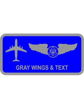 Image for 344 TRS C-5M Blue Name Tag